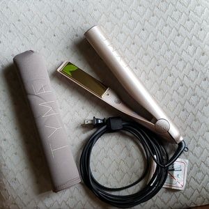 TYME iron Pro, Rose Gold, Straightening & Curling Iron Original With Sleeve